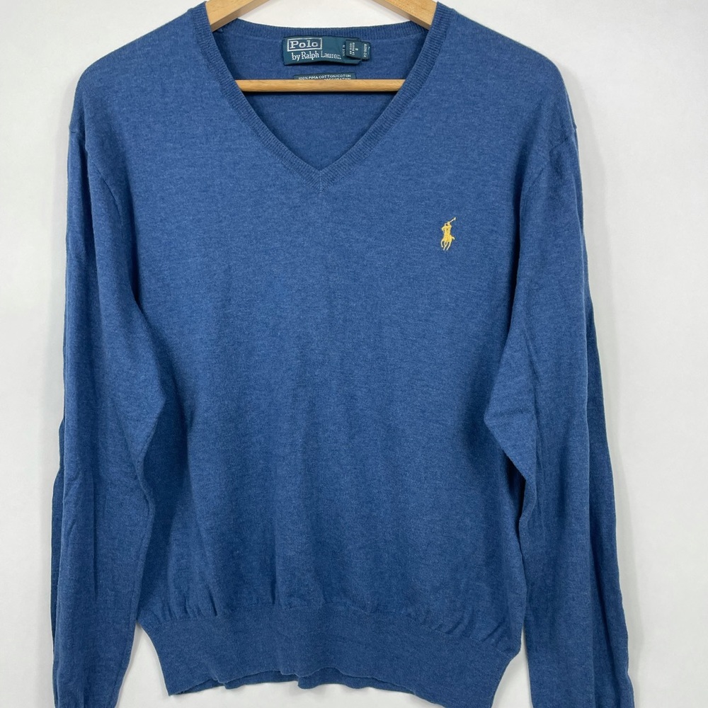 Polo Ralph Lauren Pima Cotton V-Neck Pullover Sweater